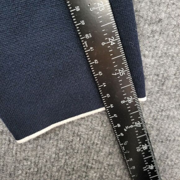 NWT BANANA REPUBLIC Blue Long Sleeve Button Shoulder Sweater Dress SIZE XXL - Picture 9 of 11